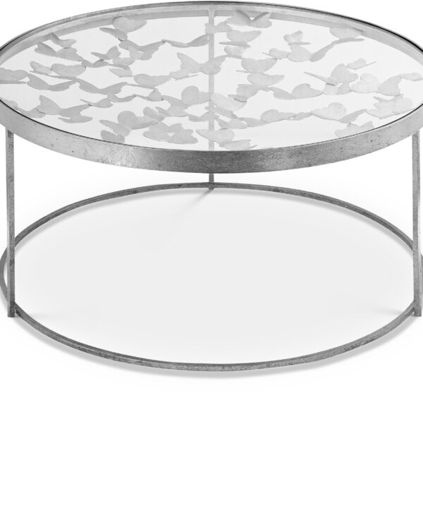 Butterfly Silver Coffee Table - Luxe Home Furnishings (Jersey City, NJ)