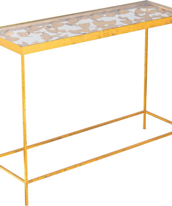 Butterfly Gold Console Table - Luxe Home Furnishings (Jersey City, NJ)