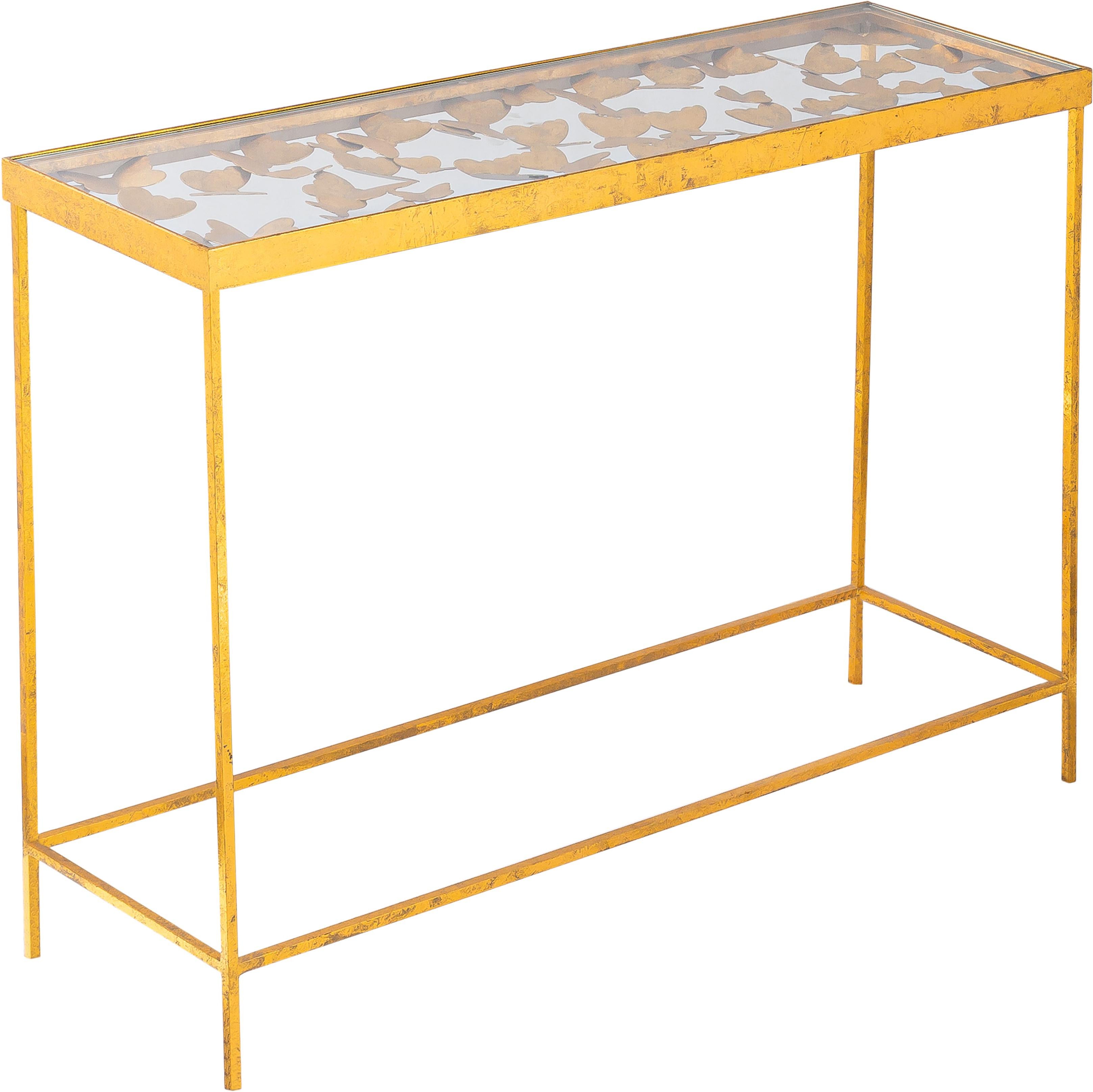 Butterfly Gold Console Table - Luxe Home Furnishings (Jersey City, NJ)