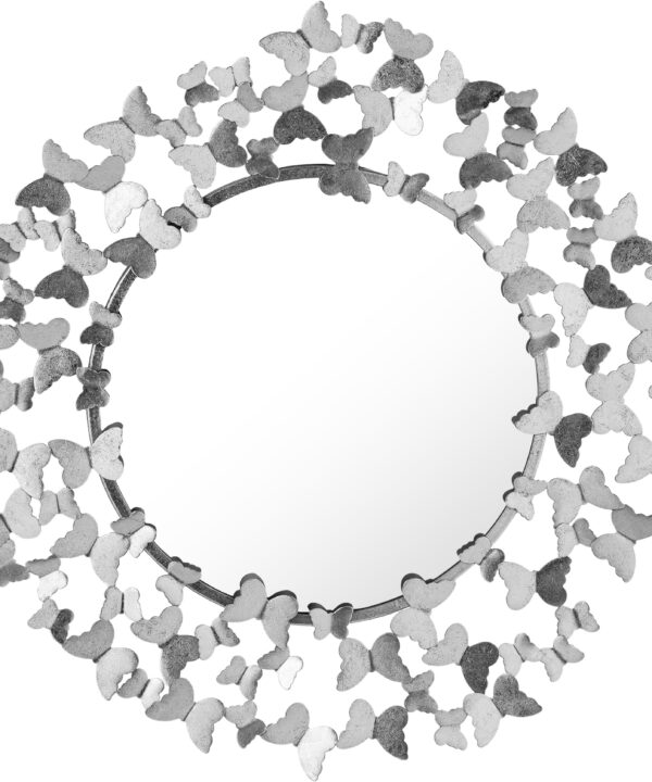 Butterfly Silver Mirror - Luxe Home Furnishings (Jersey City, NJ)