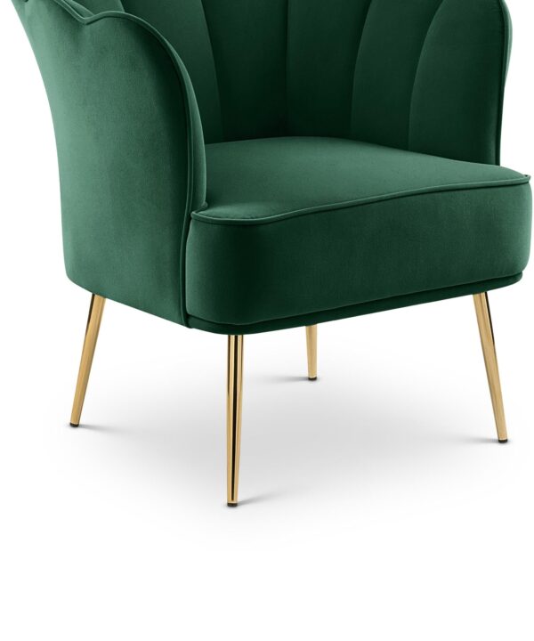 Jester Green Velvet Accent Chair - Luxe Home Furnishings (Jersey City, NJ)