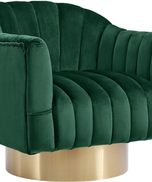 Farrah Green Velvet Accent Chair - Luxe Home Furnishings (Jersey City, NJ)