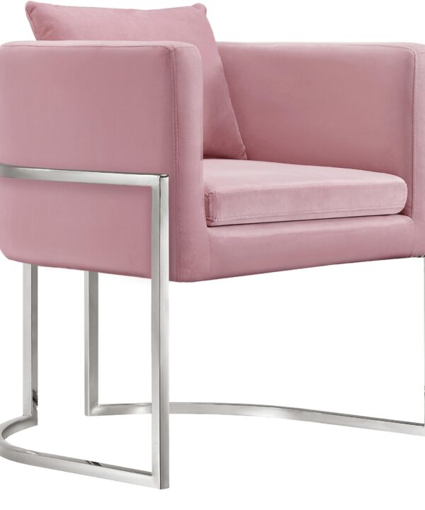 Pippa Pink Velvet Accent Chair - Luxe Home Furnishings (Jersey City, NJ)