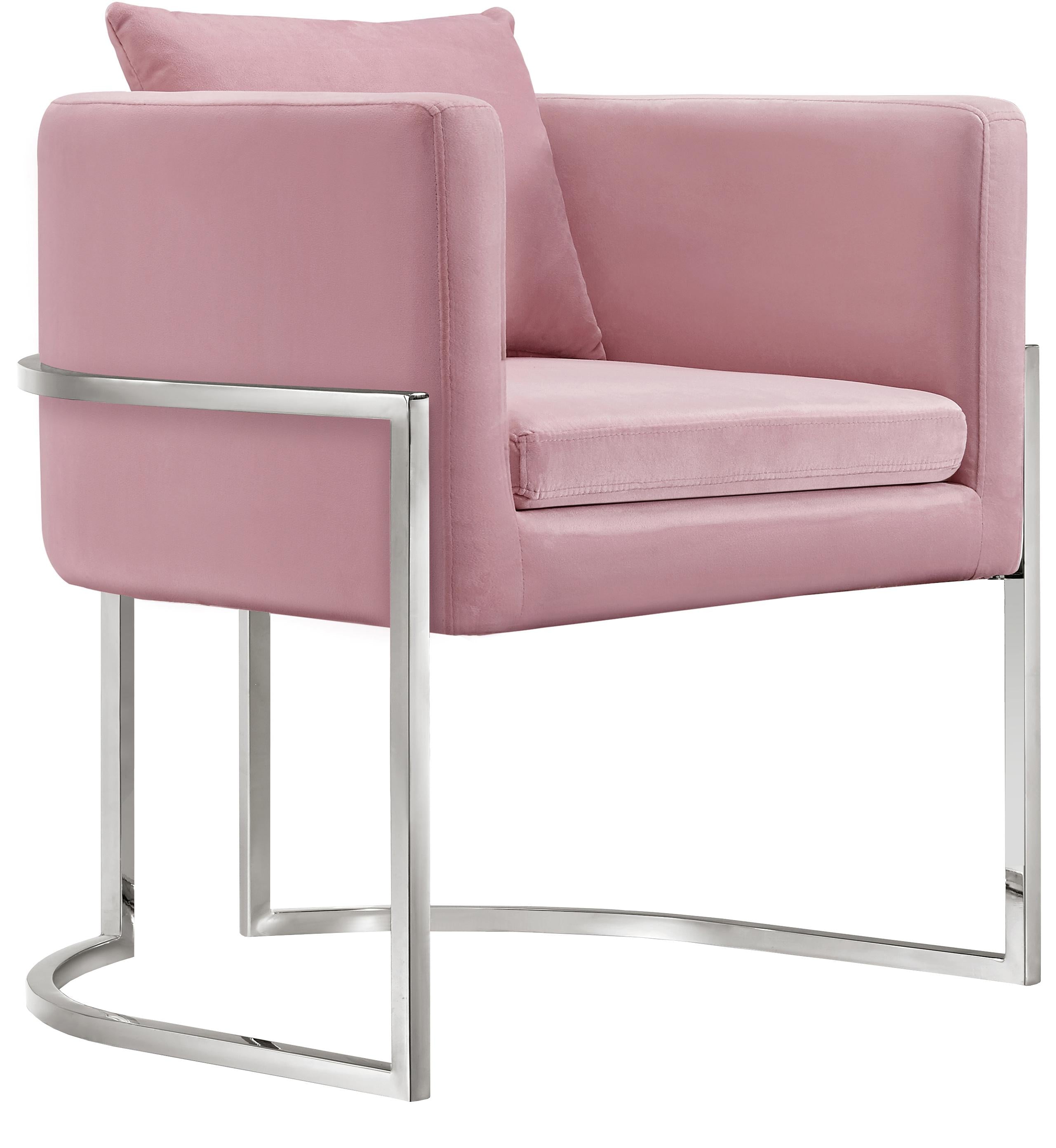 Pippa Pink Velvet Accent Chair - Luxe Home Furnishings (Jersey City, NJ)