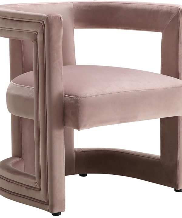 Blair Pink Velvet Accent Chair - Luxe Home Furnishings (Jersey City, NJ)