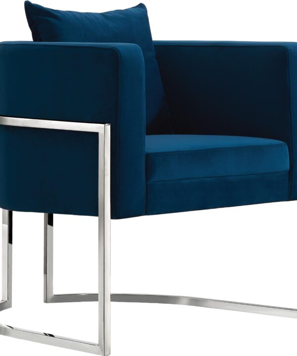 Pippa Navy Velvet Accent Chair - Luxe Home Furnishings (Jersey City, NJ)