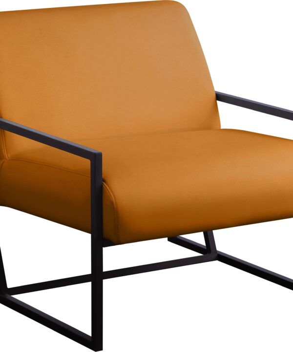 Industry Cognac Faux Leather Accent Chair - Luxe Home Furnishings (Jersey City, NJ)