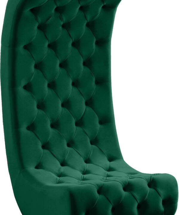 Crescent Green Velvet Accent Chair - Luxe Home Furnishings (Jersey City, NJ)