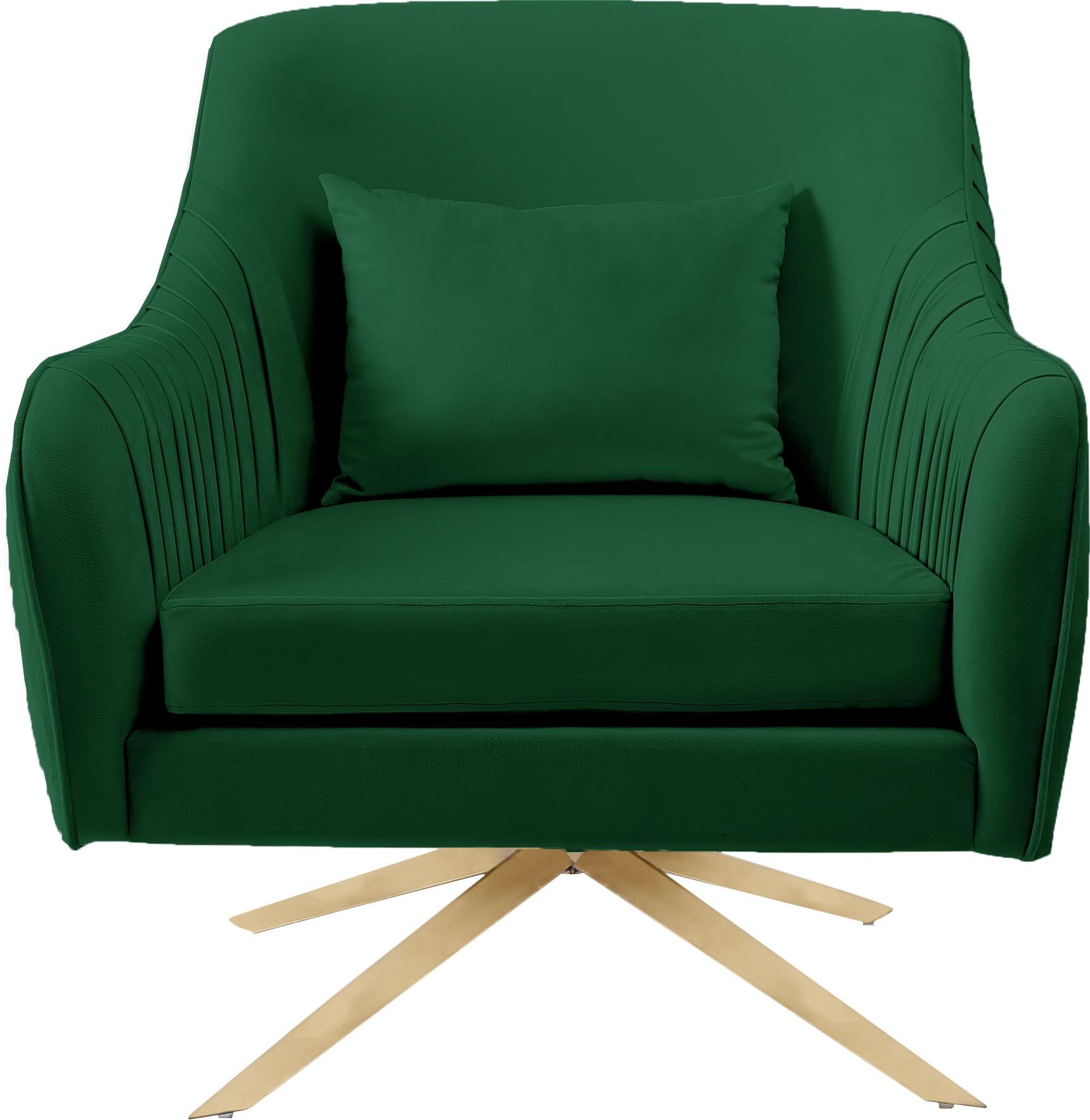 Paloma Green Velvet Accent Chair - Luxe Home Furnishings (Jersey City, NJ)