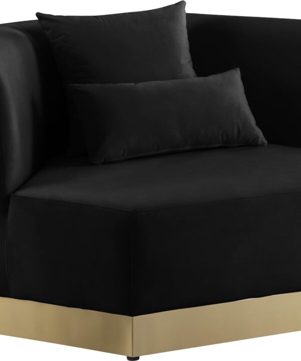 Marquis Black Velvet Chair - Luxe Home Furnishings (Jersey City, NJ)
