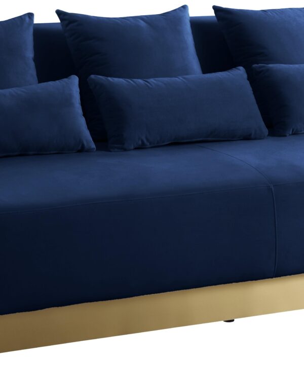 Marquis Navy Velvet Sofa - Luxe Home Furnishings (Jersey City, NJ)
