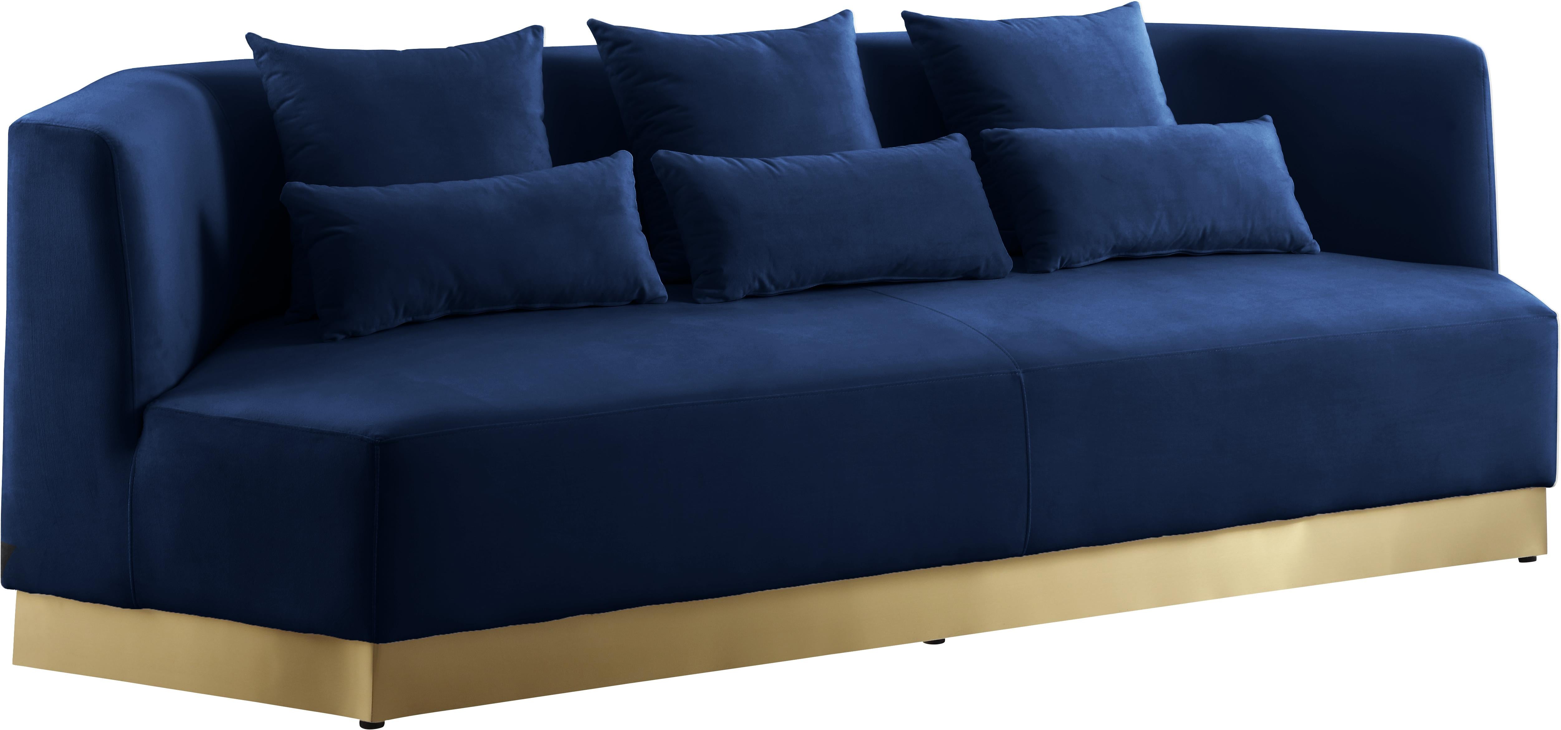 Marquis Navy Velvet Sofa - Luxe Home Furnishings (Jersey City, NJ)