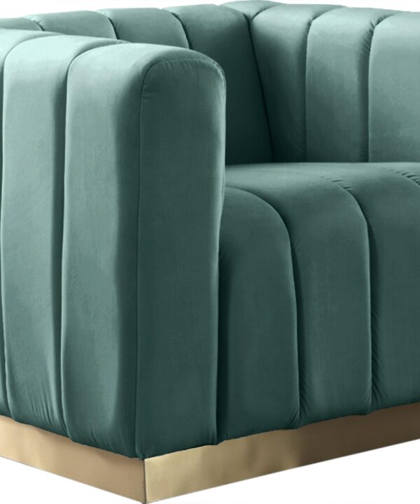 Marlon Mint Velvet Chair - Luxe Home Furnishings (Jersey City, NJ)