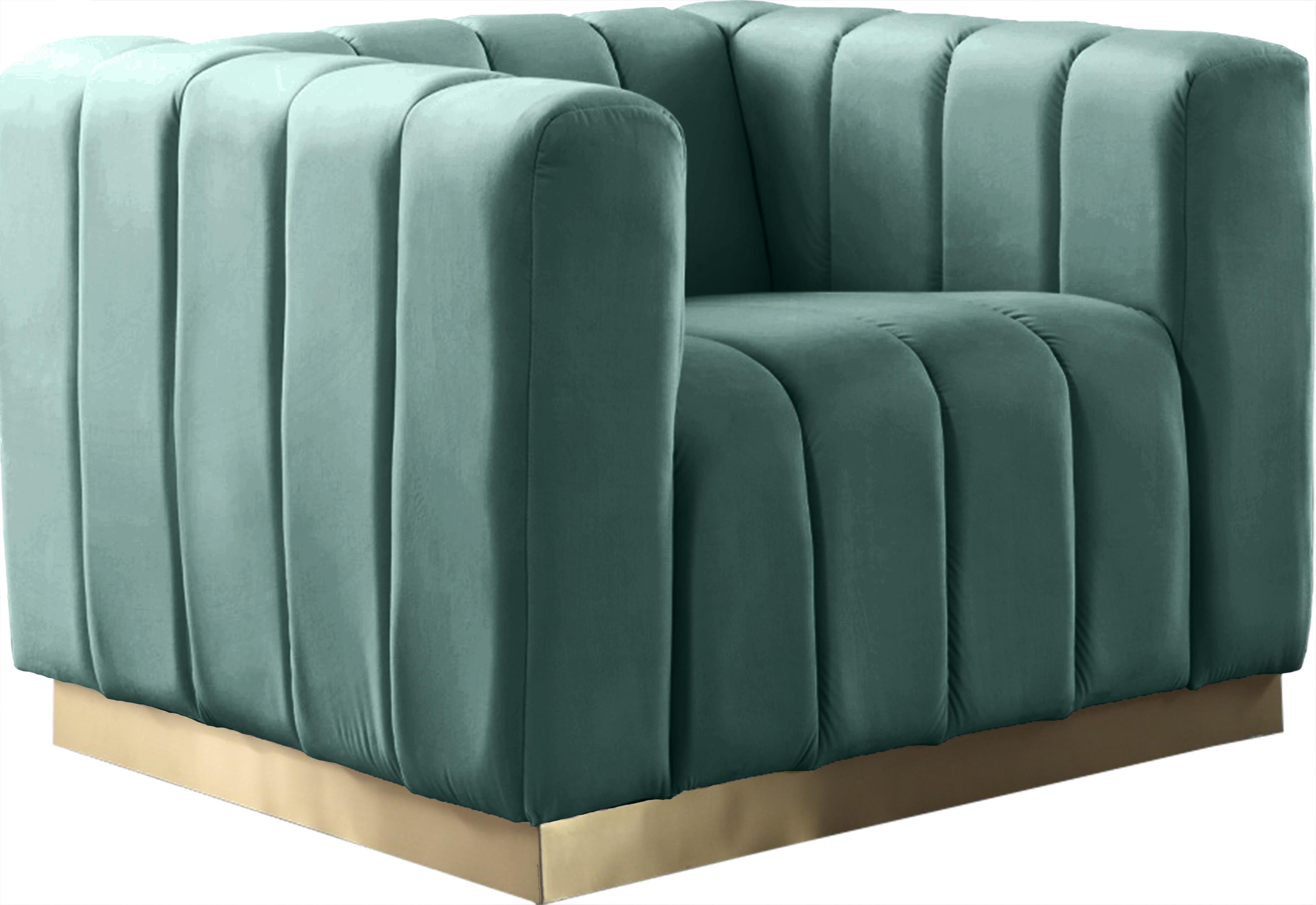 Marlon Mint Velvet Chair - Luxe Home Furnishings (Jersey City, NJ)