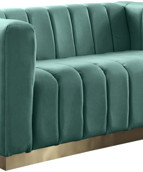 Marlon Mint Velvet Loveseat - Luxe Home Furnishings (Jersey City, NJ)