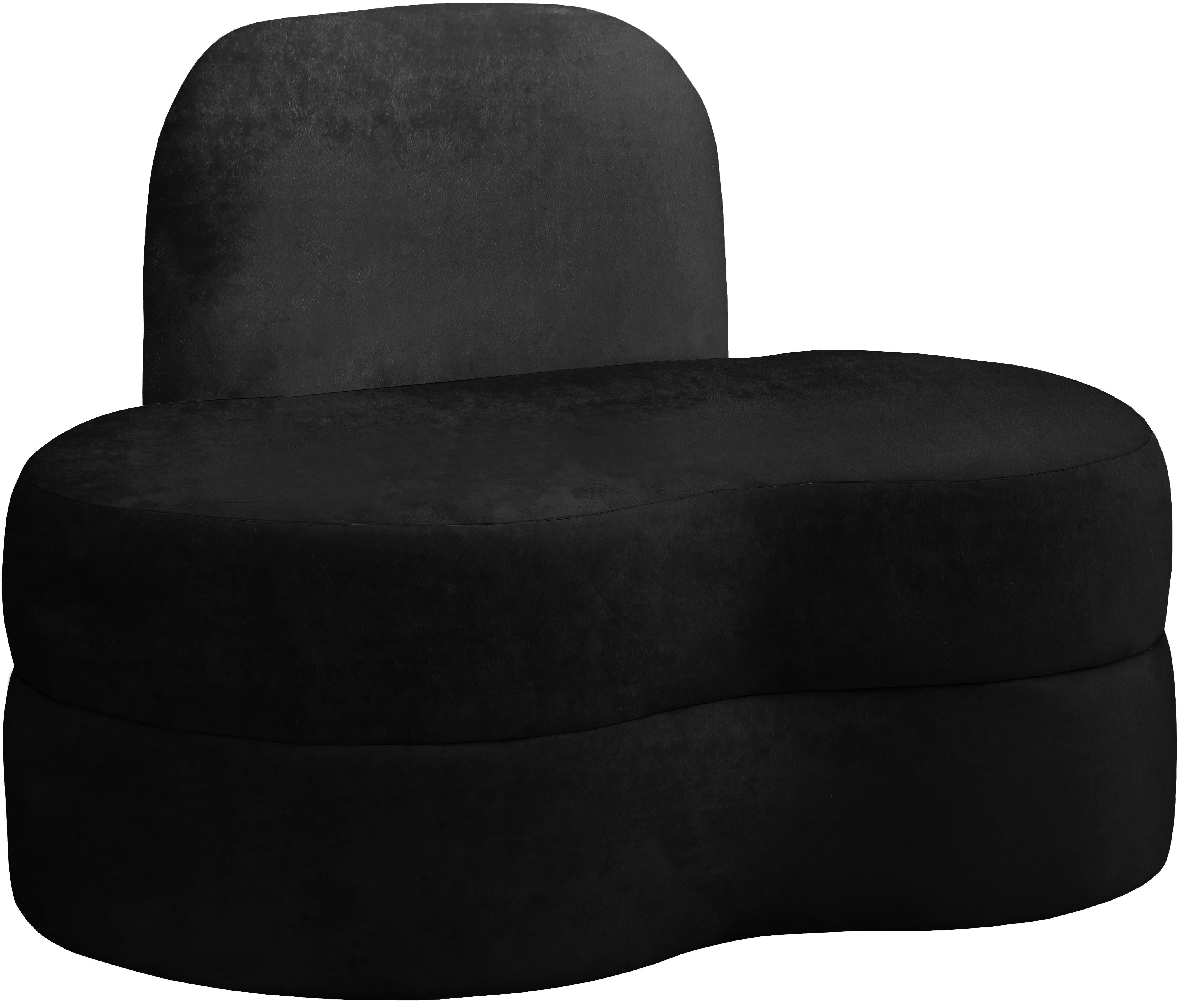 Mitzy Black Velvet Chair - Luxe Home Furnishings (Jersey City, NJ)