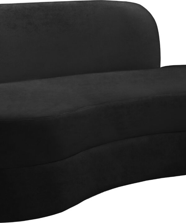 Mitzy Black Velvet Sofa - Luxe Home Furnishings (Jersey City, NJ)
