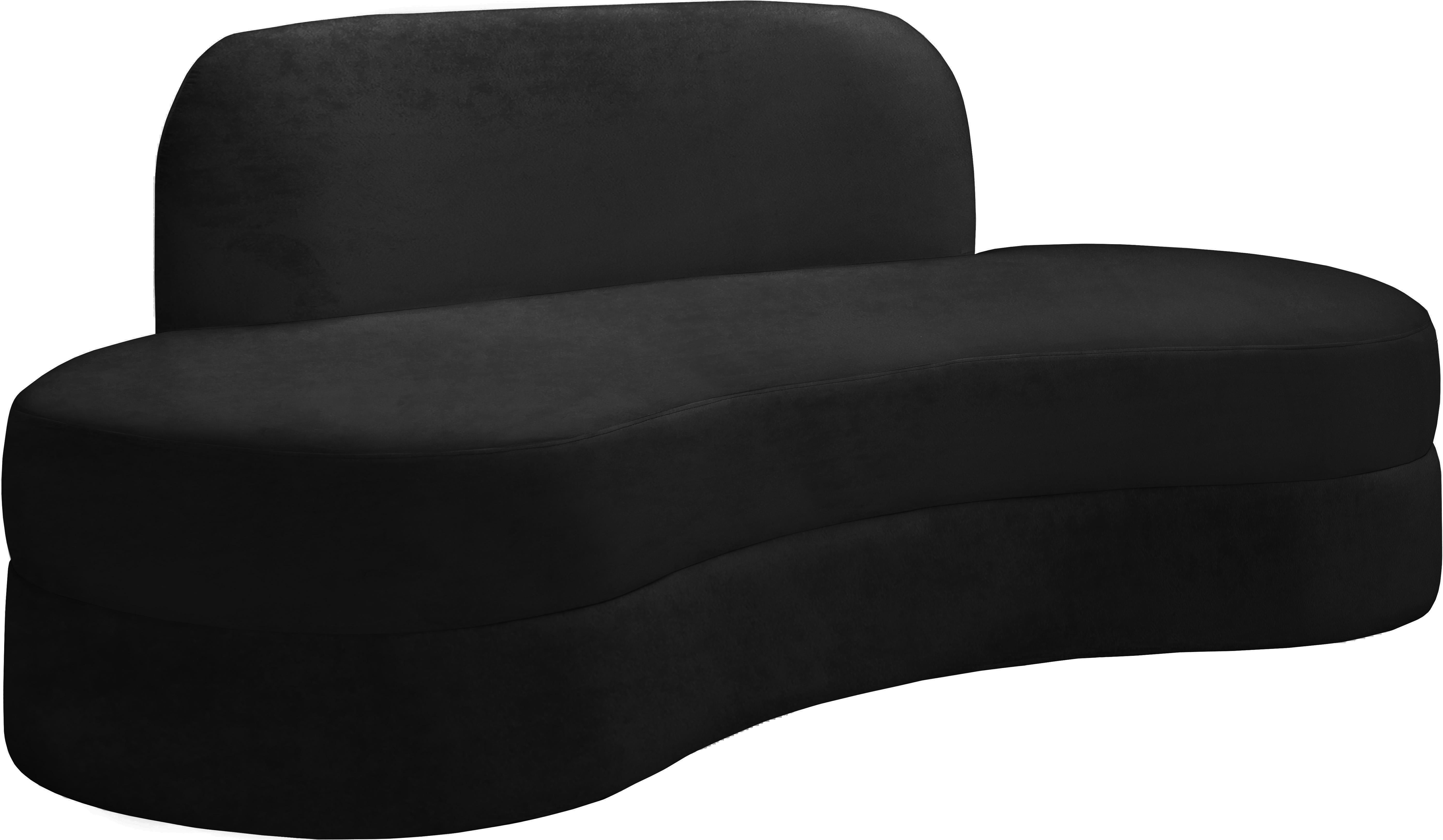 Mitzy Black Velvet Sofa - Luxe Home Furnishings (Jersey City, NJ)