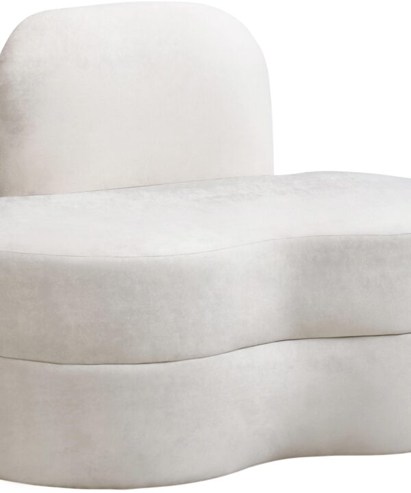 Mitzy Cream Velvet Chair - Luxe Home Furnishings (Jersey City, NJ)