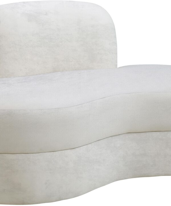 Mitzy Cream Velvet Loveseat - Luxe Home Furnishings (Jersey City, NJ)