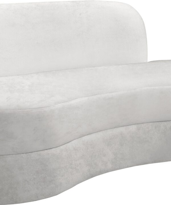Mitzy Cream Velvet Sofa - Luxe Home Furnishings (Jersey City, NJ)