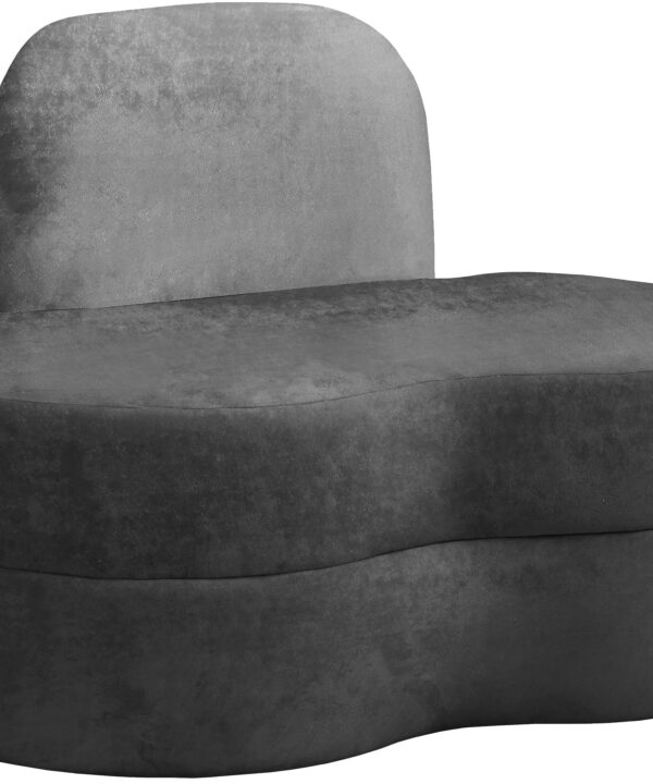 Mitzy Grey Velvet Chair - Luxe Home Furnishings (Jersey City, NJ)