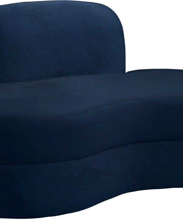 Mitzy Navy Velvet Loveseat - Luxe Home Furnishings (Jersey City, NJ)
