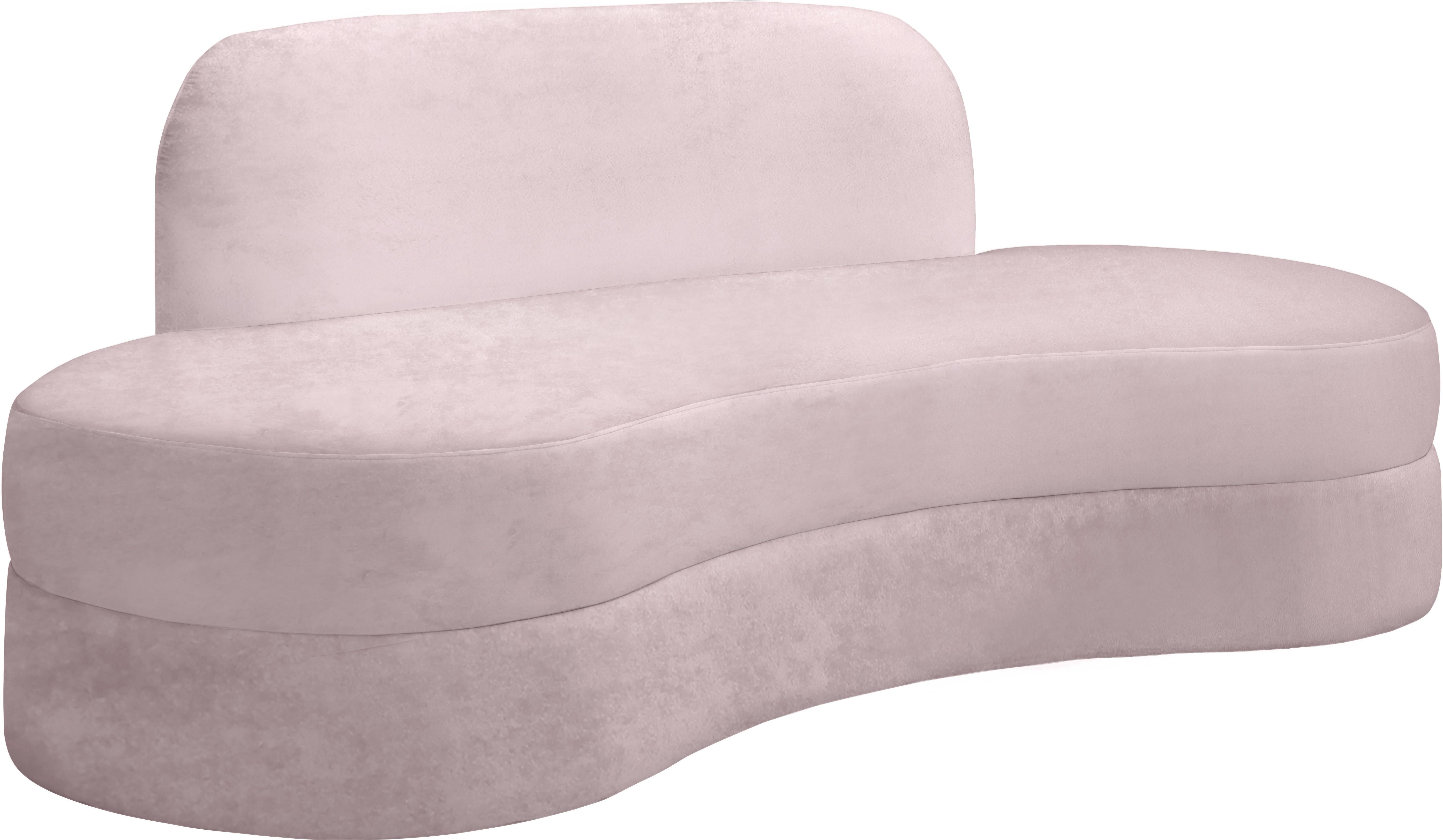 Mitzy Pink Velvet Sofa - Luxe Home Furnishings (Jersey City, NJ)