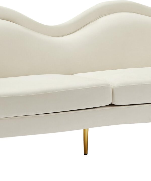 Lips Cream Velvet Sofa - Luxe Home Furnishings (Jersey City, NJ)