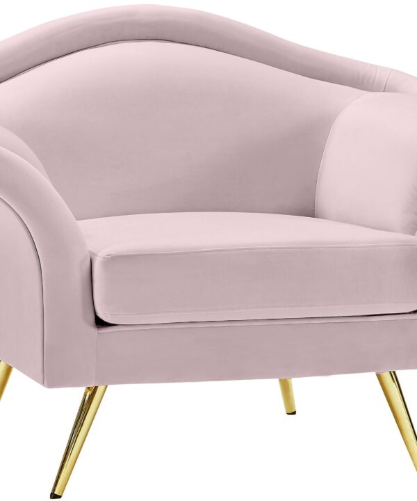 Lips Pink Velvet Chair - Luxe Home Furnishings (Jersey City, NJ)