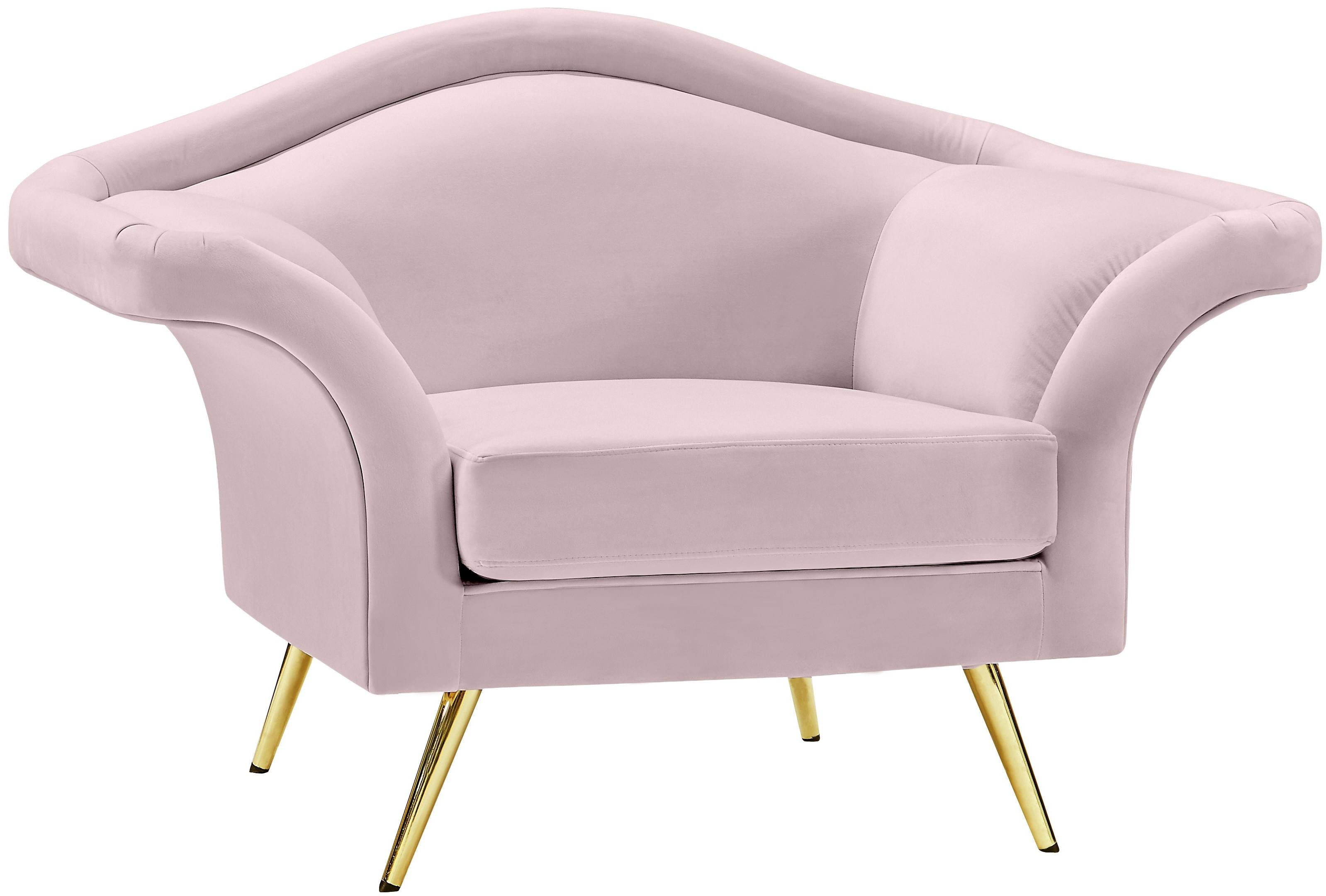 Lips Pink Velvet Chair - Luxe Home Furnishings (Jersey City, NJ)