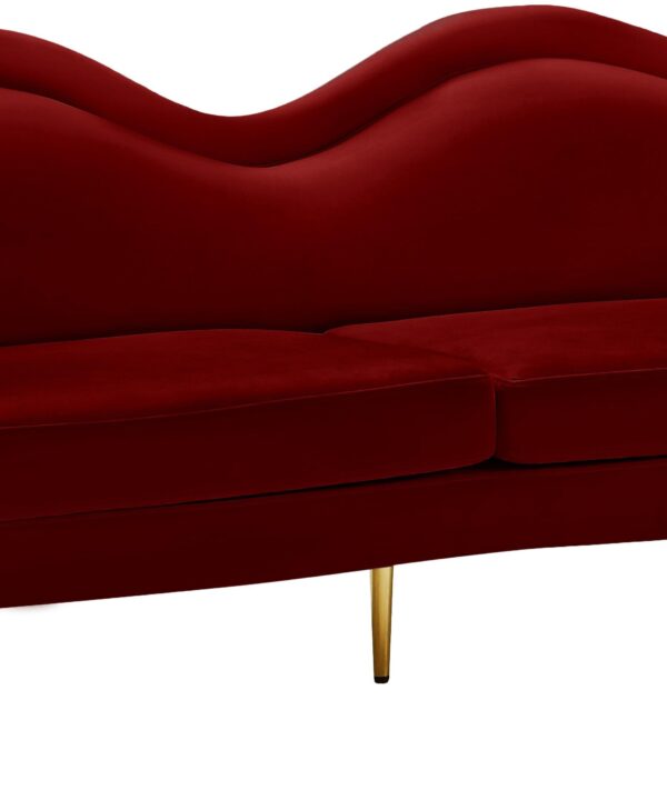 Lips Red Velvet Sofa - Luxe Home Furnishings (Jersey City, NJ)