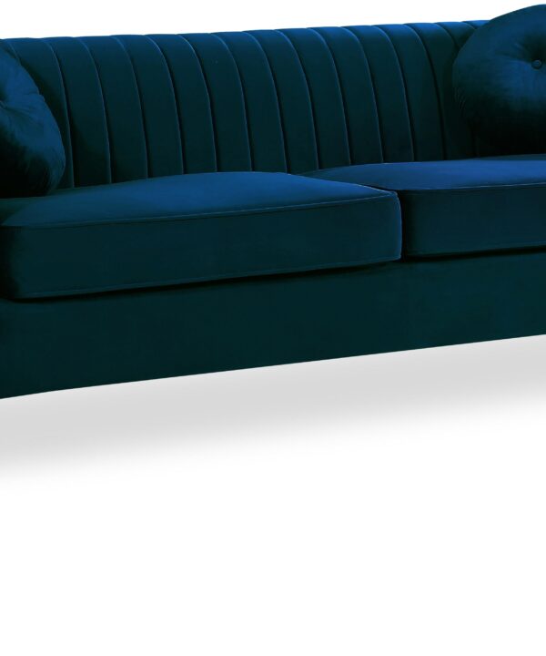 Isabelle Navy Velvet Sofa - Luxe Home Furnishings (Jersey City, NJ)