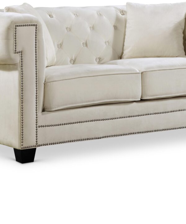 Bowery Cream Velvet Loveseat - Luxe Home Furnishings (Jersey City, NJ)