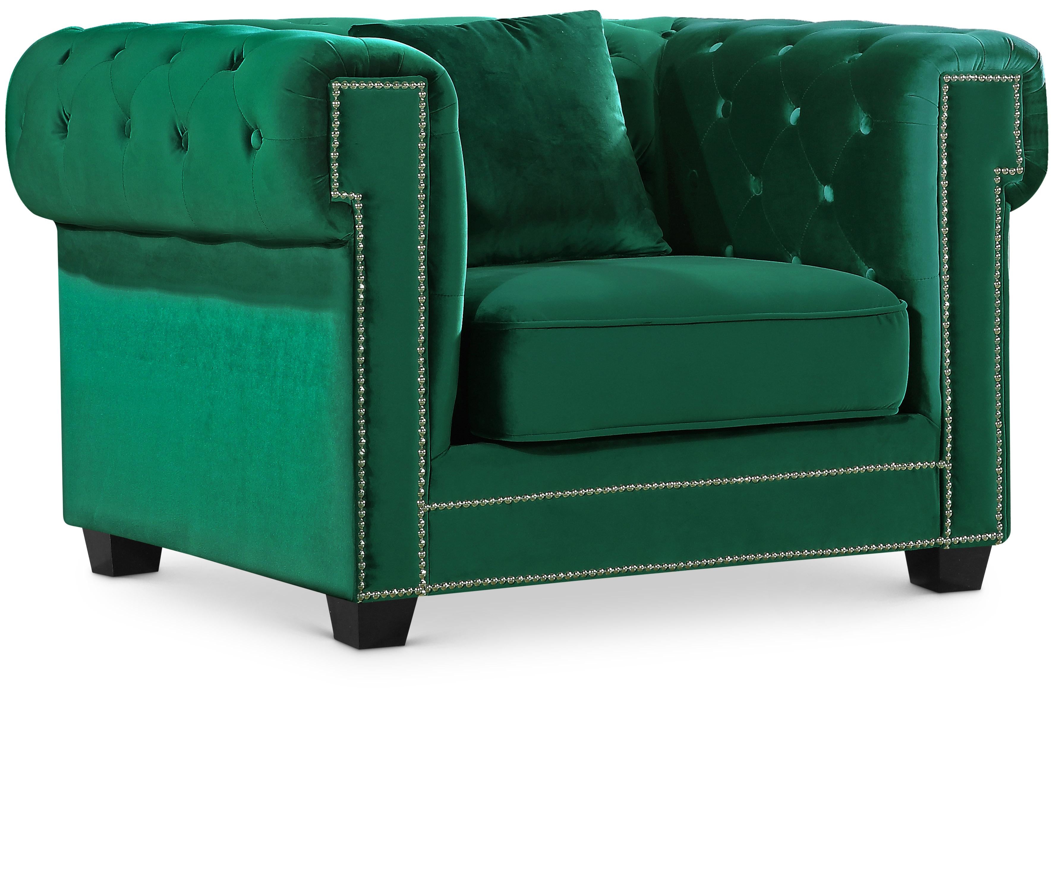 Bowery Green Velvet Chair - Luxe Home Furnishings (Jersey City, NJ)