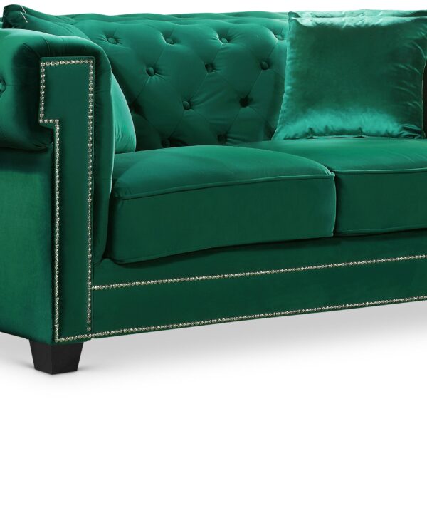 Bowery Green Velvet Loveseat - Luxe Home Furnishings (Jersey City, NJ)