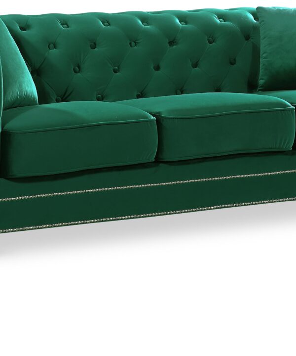Bowery Green Velvet Sofa - Luxe Home Furnishings (Jersey City, NJ)