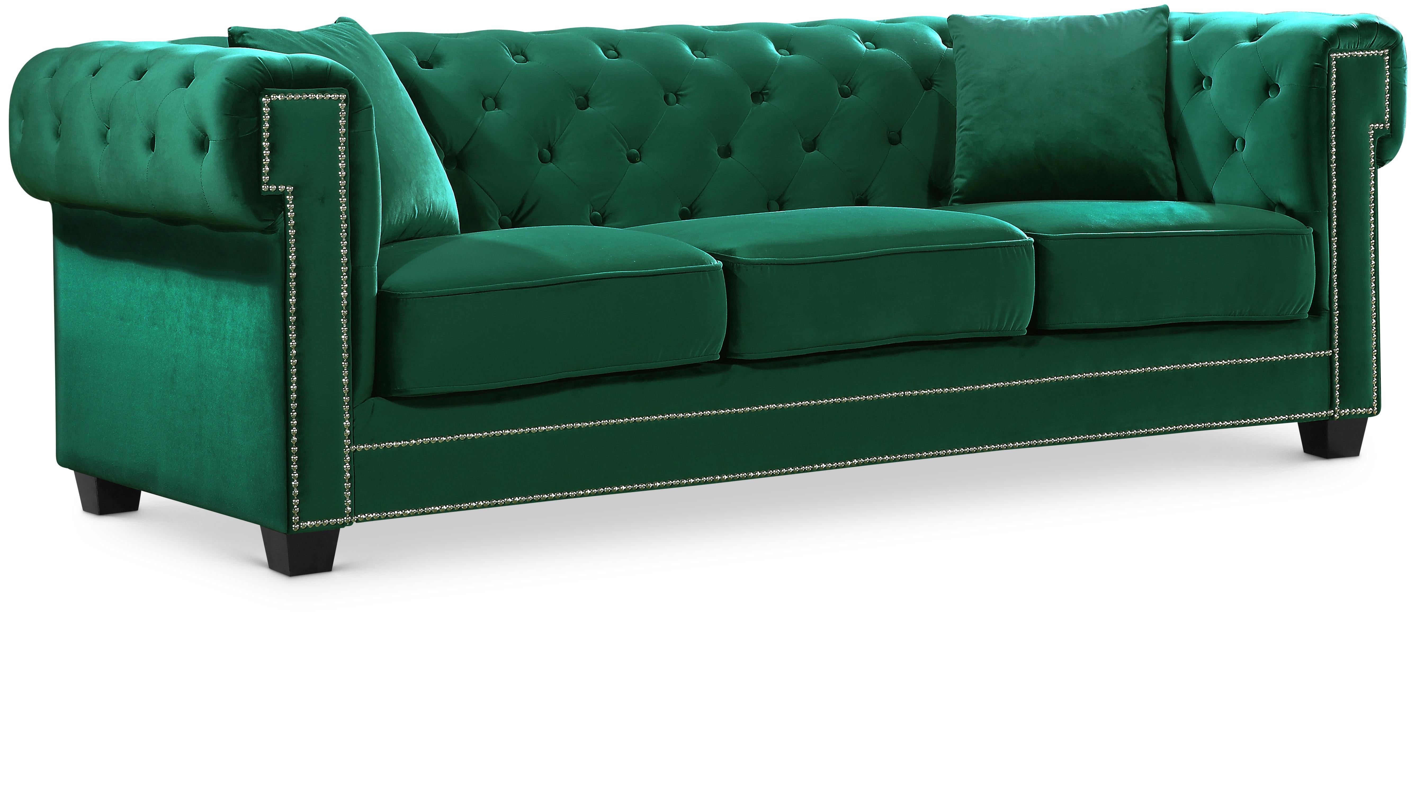 Bowery Green Velvet Sofa - Luxe Home Furnishings (Jersey City, NJ)