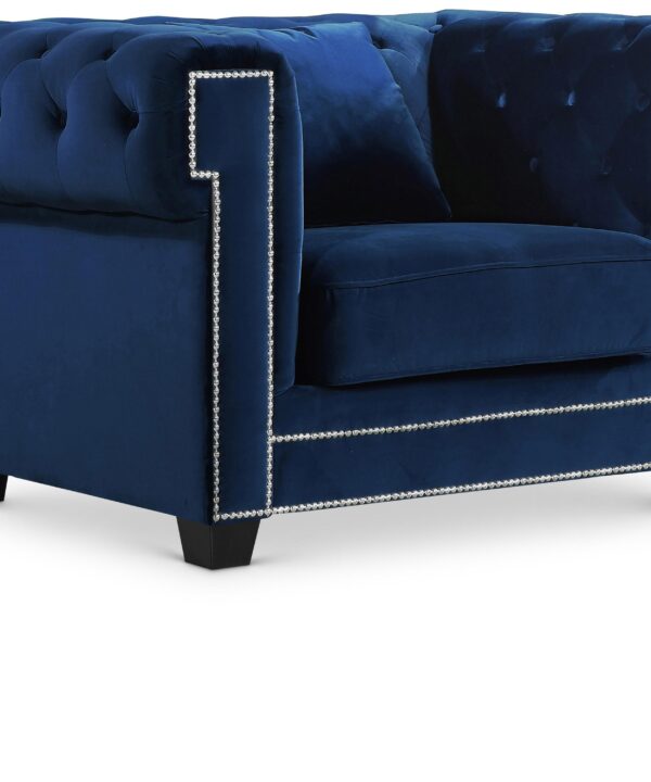 Bowery Navy Velvet Chair - Luxe Home Furnishings (Jersey City, NJ)