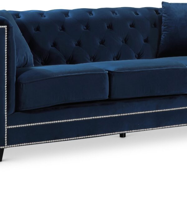 Bowery Navy Velvet Sofa - Luxe Home Furnishings (Jersey City, NJ)