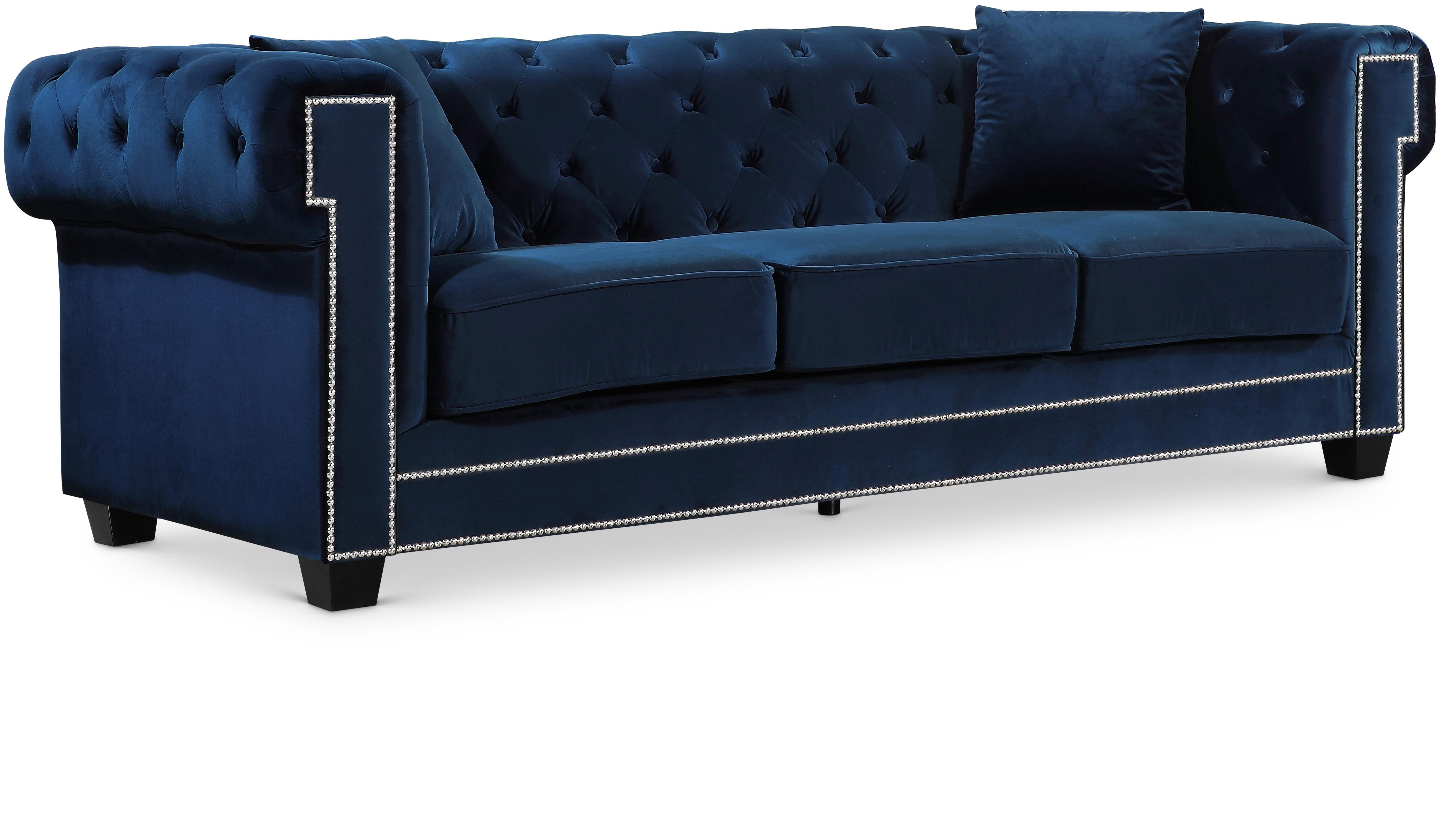 Bowery Navy Velvet Sofa - Luxe Home Furnishings (Jersey City, NJ)