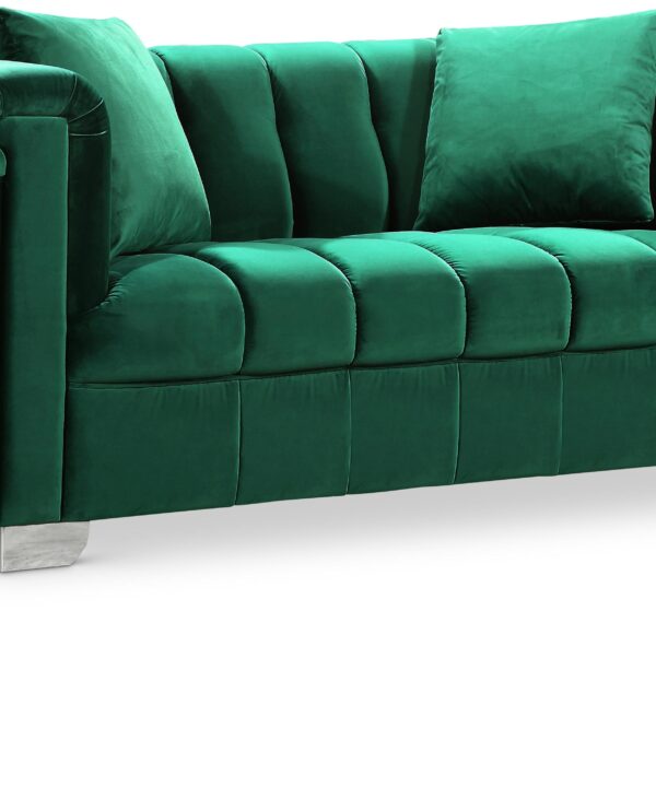 Kayla Green Velvet Loveseat - Luxe Home Furnishings (Jersey City, NJ)
