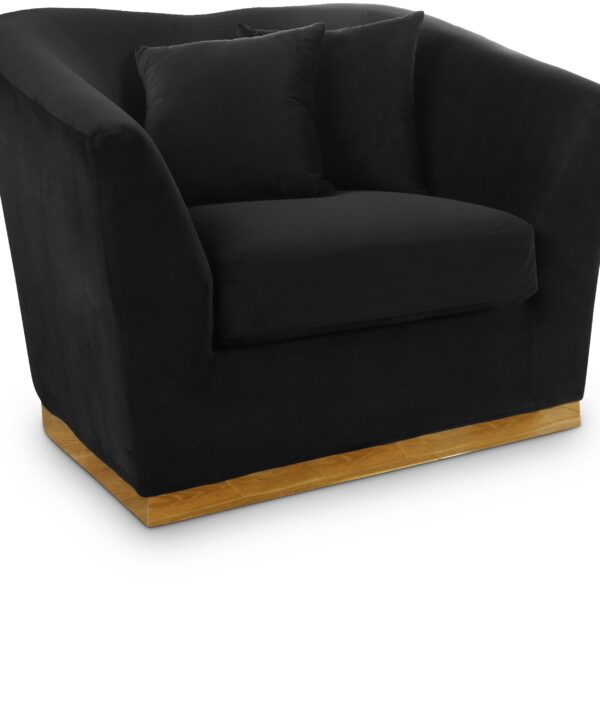 Arabella Black Velvet Chair - Luxe Home Furnishings (Jersey City, NJ)