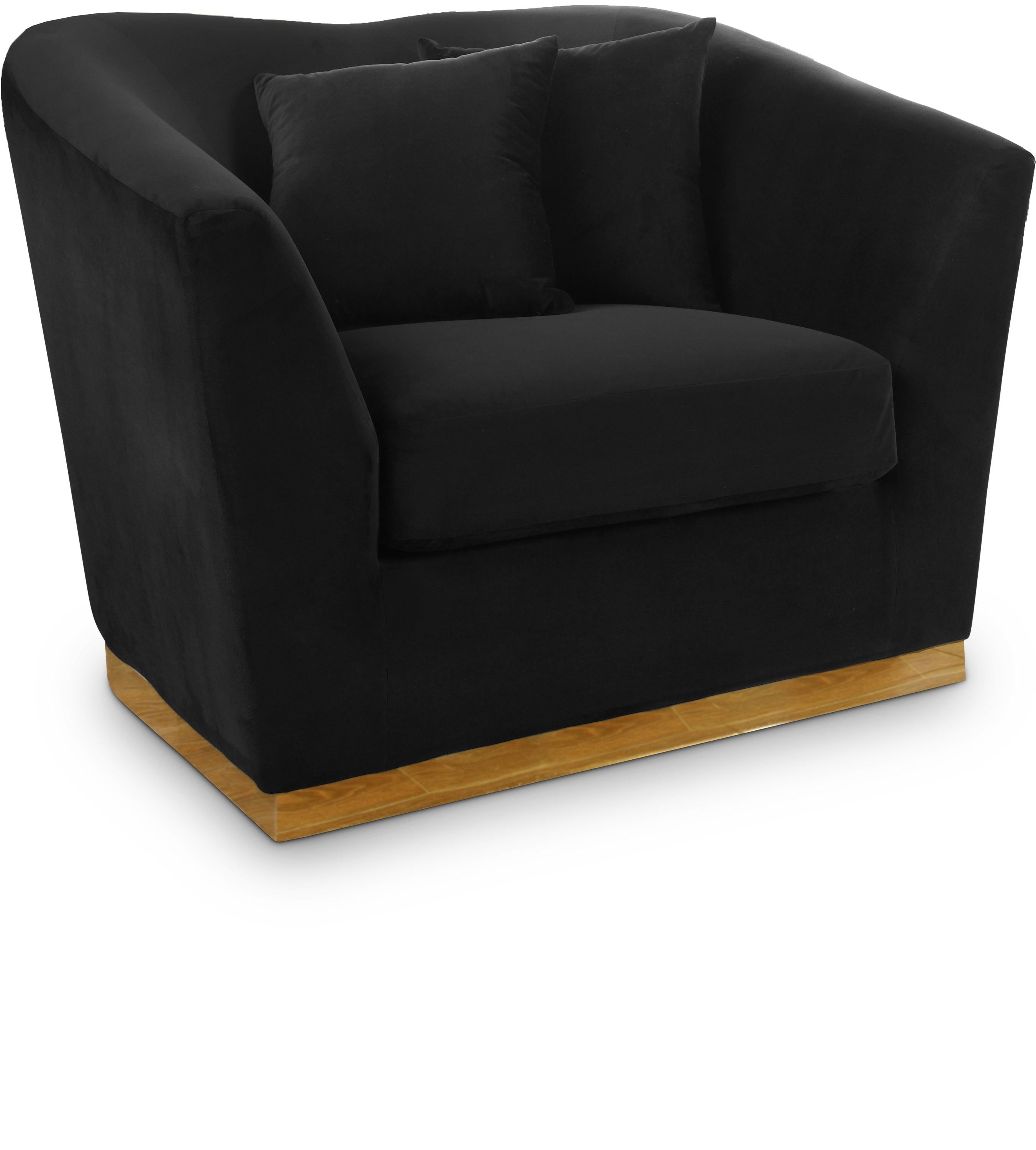 Arabella Black Velvet Chair - Luxe Home Furnishings (Jersey City, NJ)