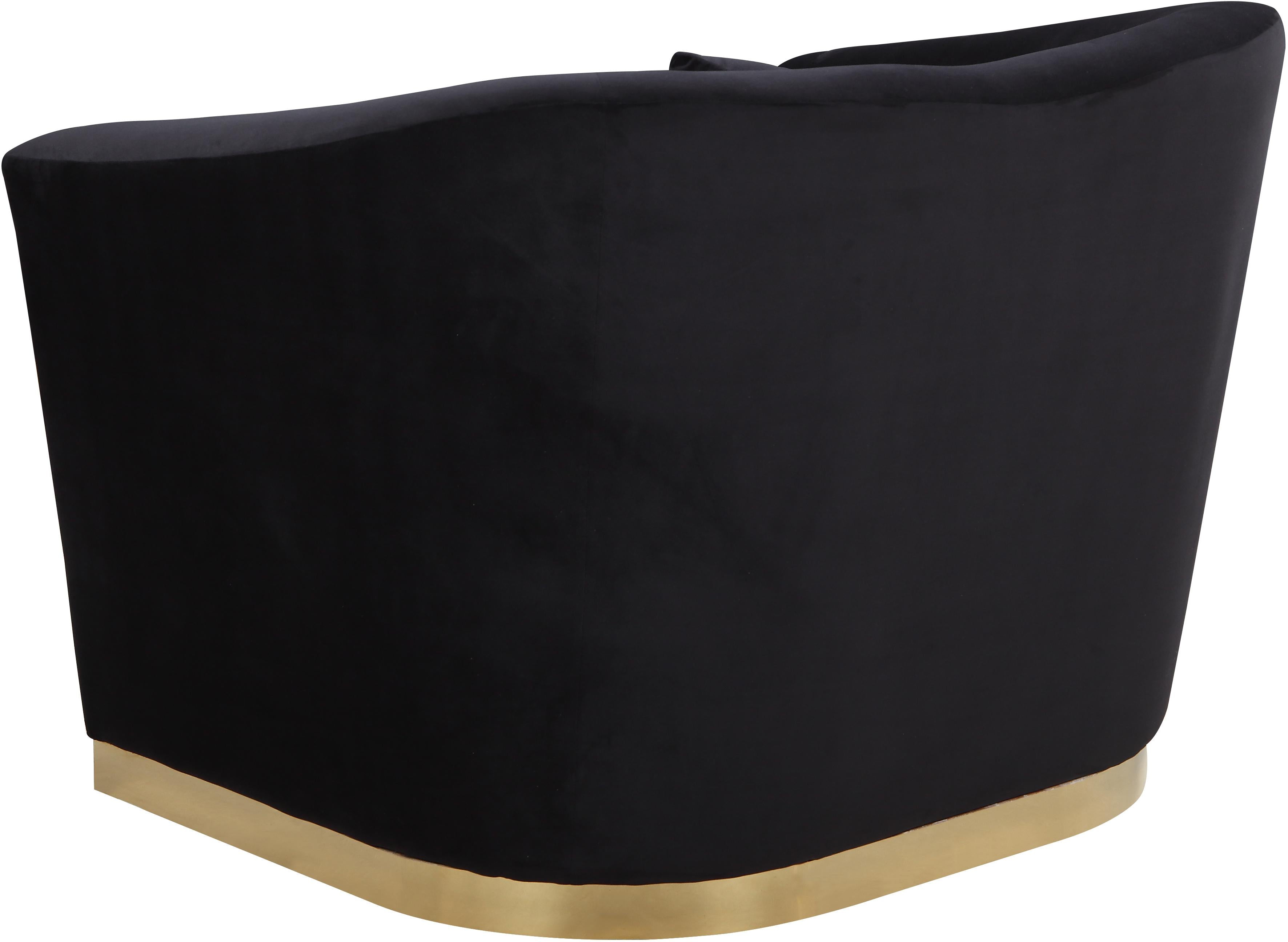 Arabella Black Velvet Chair - Luxe Home Furnishings (Jersey City, NJ)