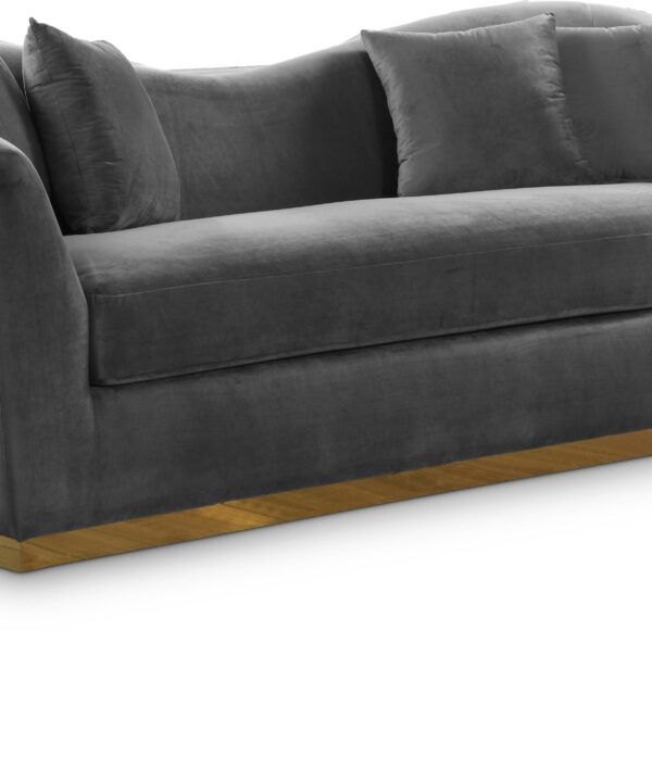 Arabella Grey Velvet Sofa - Luxe Home Furnishings (Jersey City, NJ)