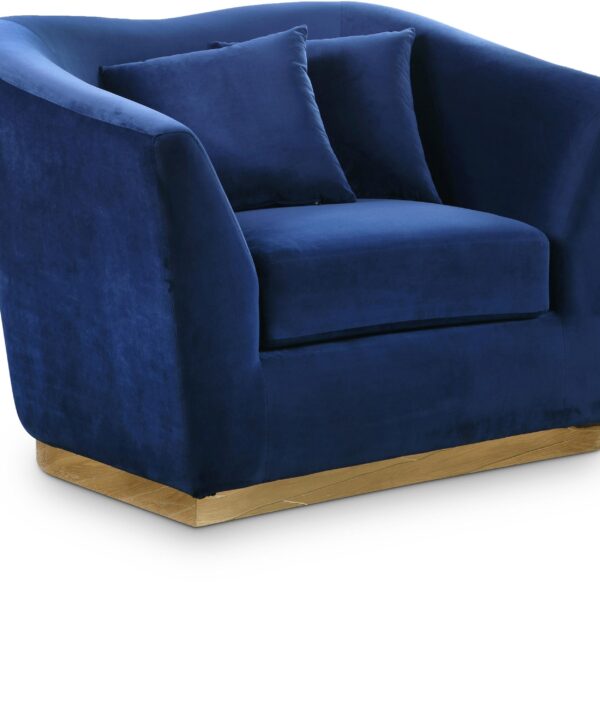 Arabella Navy Velvet Chair - Luxe Home Furnishings (Jersey City, NJ)