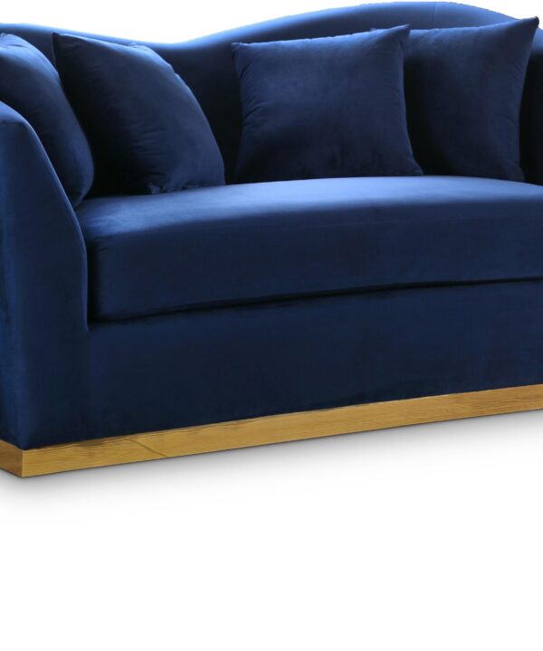 Arabella Navy Velvet Loveseat - Luxe Home Furnishings (Jersey City, NJ)
