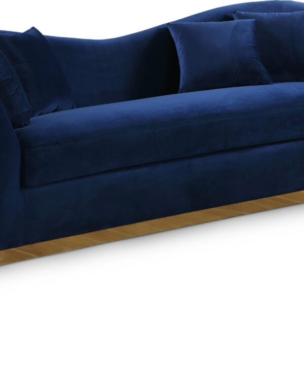 Arabella Navy Velvet Sofa - Luxe Home Furnishings (Jersey City, NJ)