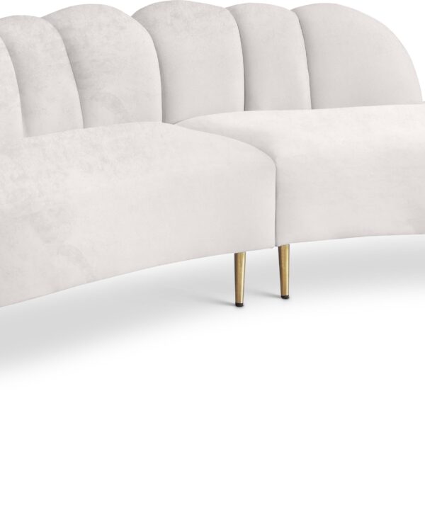 Divine Cream Velvet 2pc. Sectional - Luxe Home Furnishings (Jersey City, NJ)